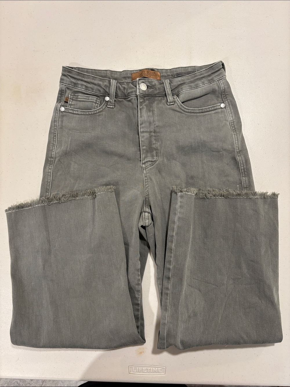 Judy Blue Garment Dyed Olive Jeans